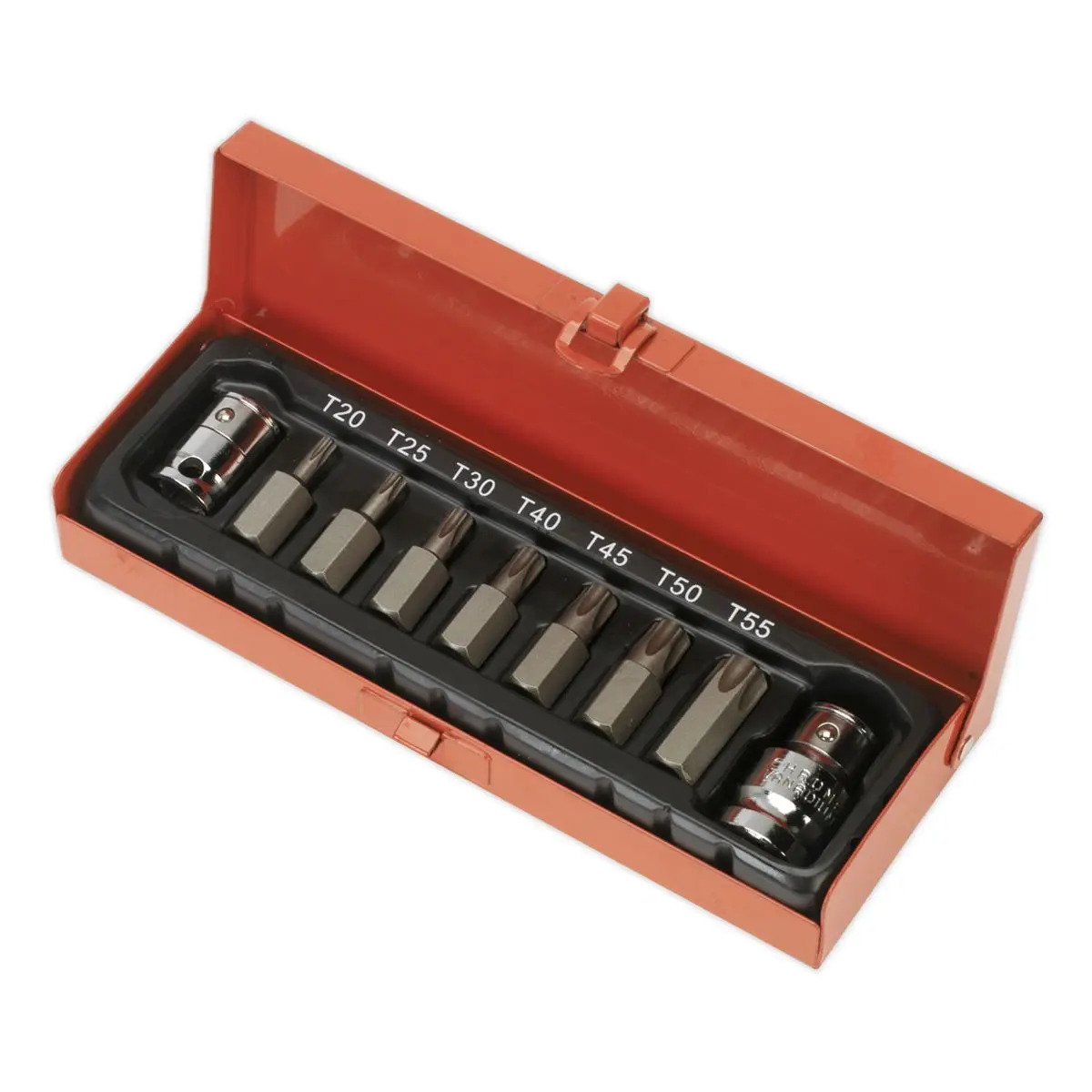 Sealey Premier TRX-Star* Bit & Holder Set 9pc 3/8" & 1/2"Sq Drive - Image 3
