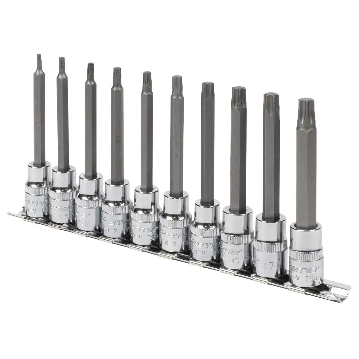 Sealey Premier TRX-Star* Socket Bit Set 10pc 3/8"Sq Drive 95mm - Image 3