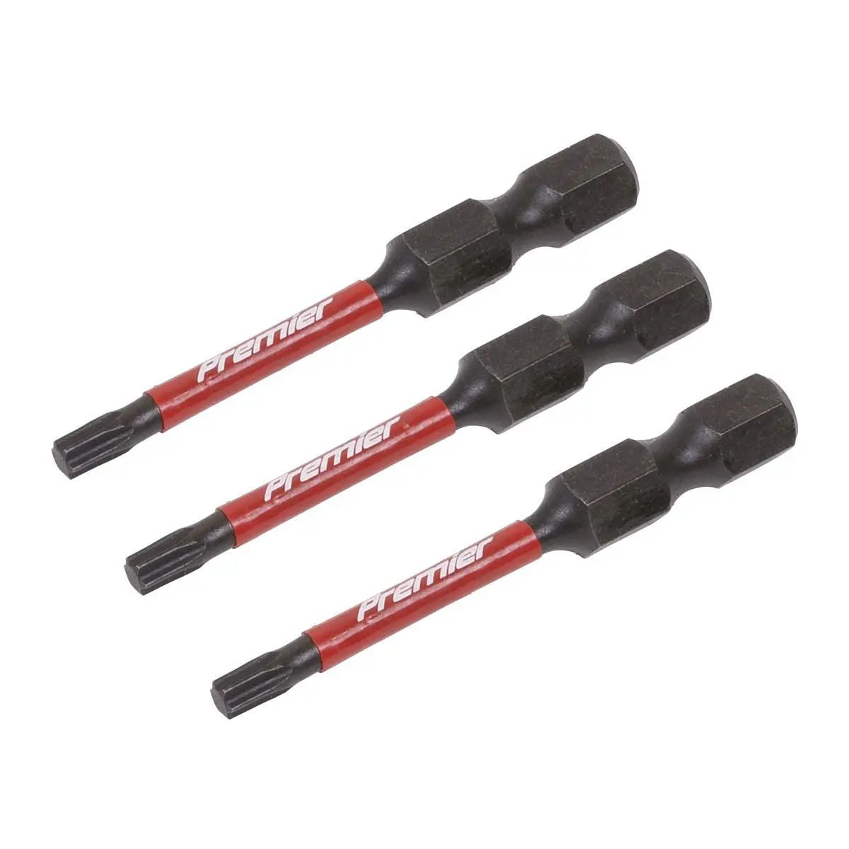Sealey Premier TRX-Star* T15 Impact Power Tool Bits 50mm - 3pc - Image 2