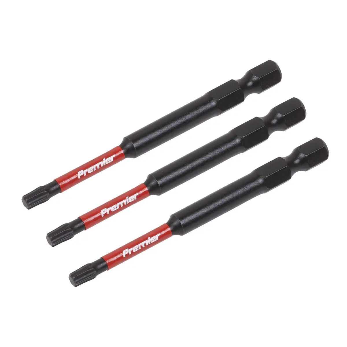 Sealey Premier TRX-Star* T20 Impact Power Tool Bits 75mm - 3pc - Image 2