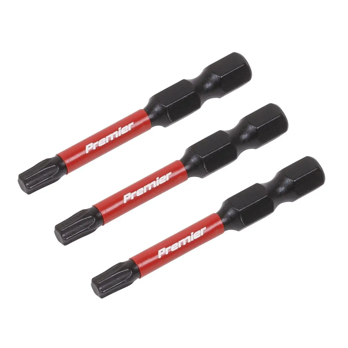 Sealey Premier TRX-Star* T25 Impact Power Tool Bits 50mm - 3pc - Image 3
