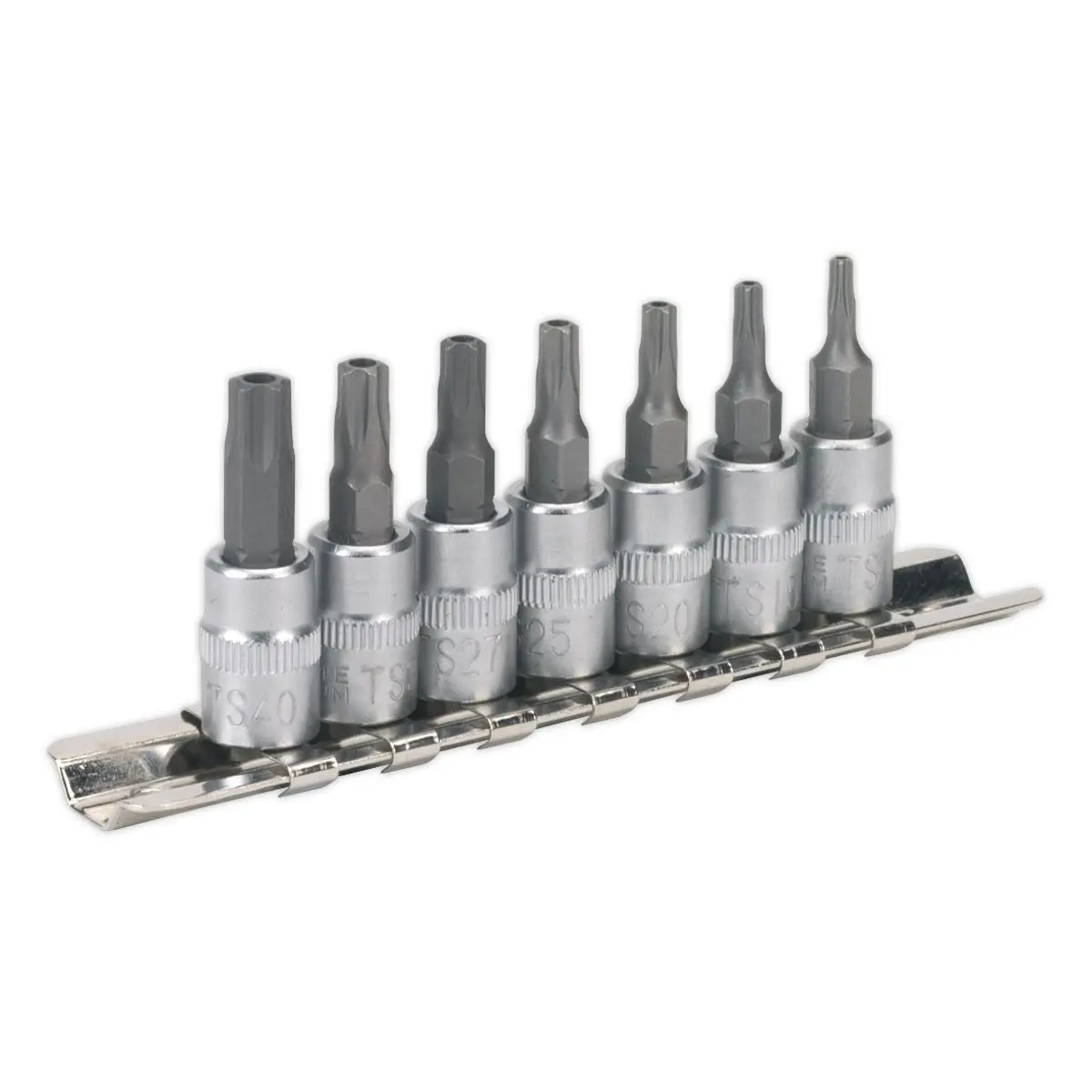 Sealey Premier TRX-TS* Security Socket Bit Set 7pc 1/4"Sq Drive