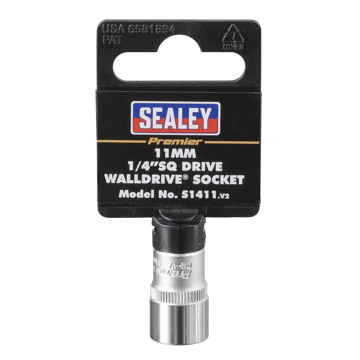 Sealey Premier WallDrive® Socket 11mm 1/4"Sq Drive - Image 6