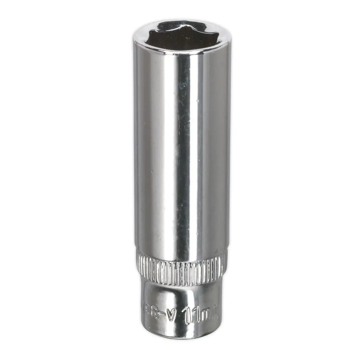 Sealey Premier WallDrive® Socket 11mm Deep 1/4"Sq Drive Fully Polished