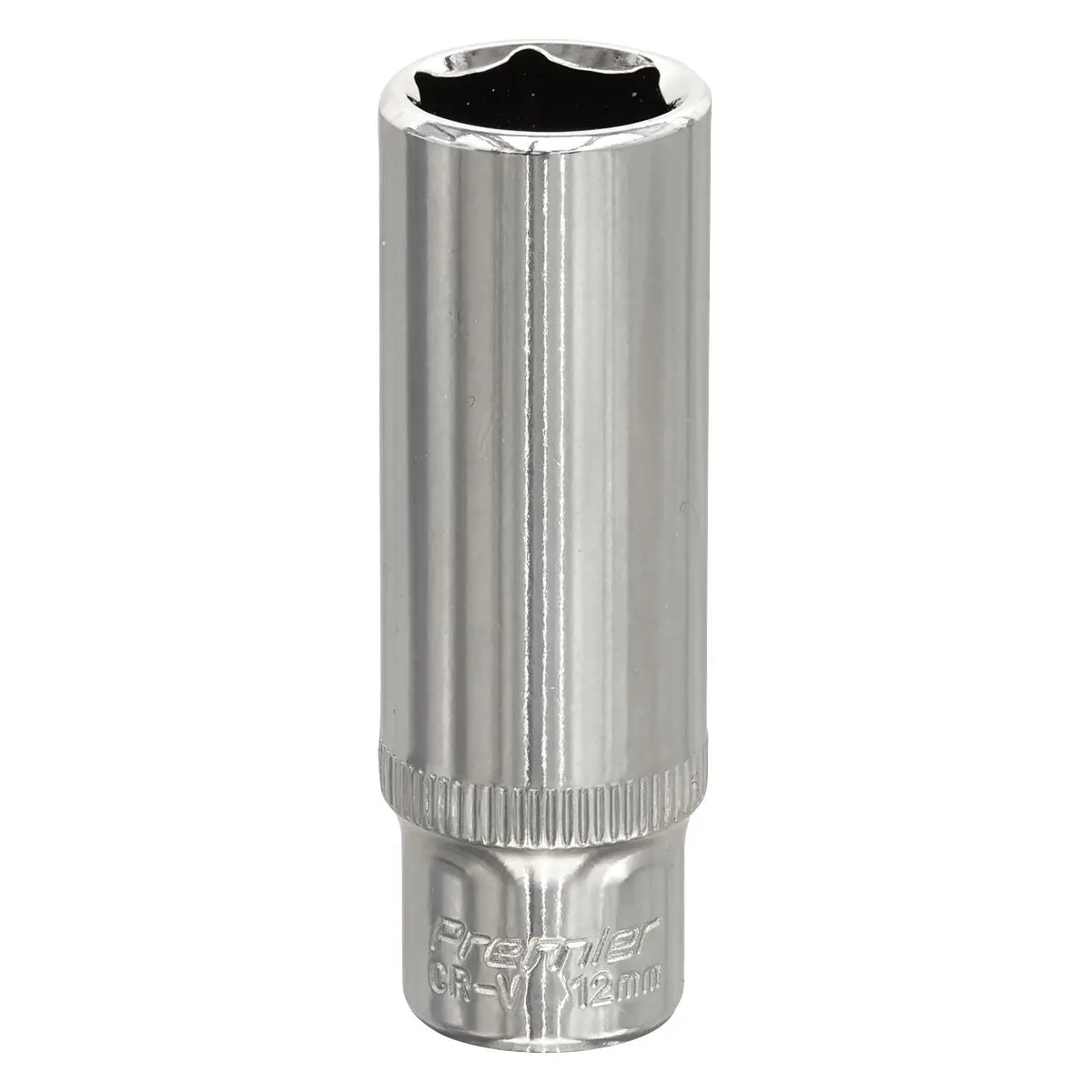Sealey Premier WallDrive® Socket 12mm Deep 1/4"Sq Drive Fully Polished