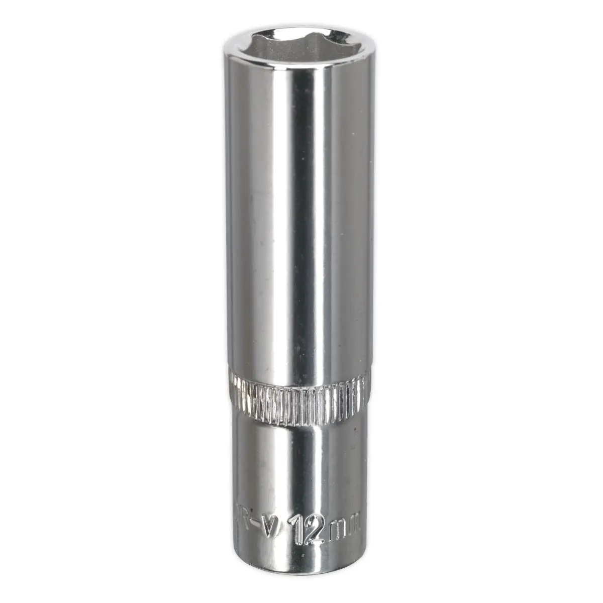 Sealey Premier WallDrive® Socket 12mm Deep 3/8"Sq Drive Fully Polished