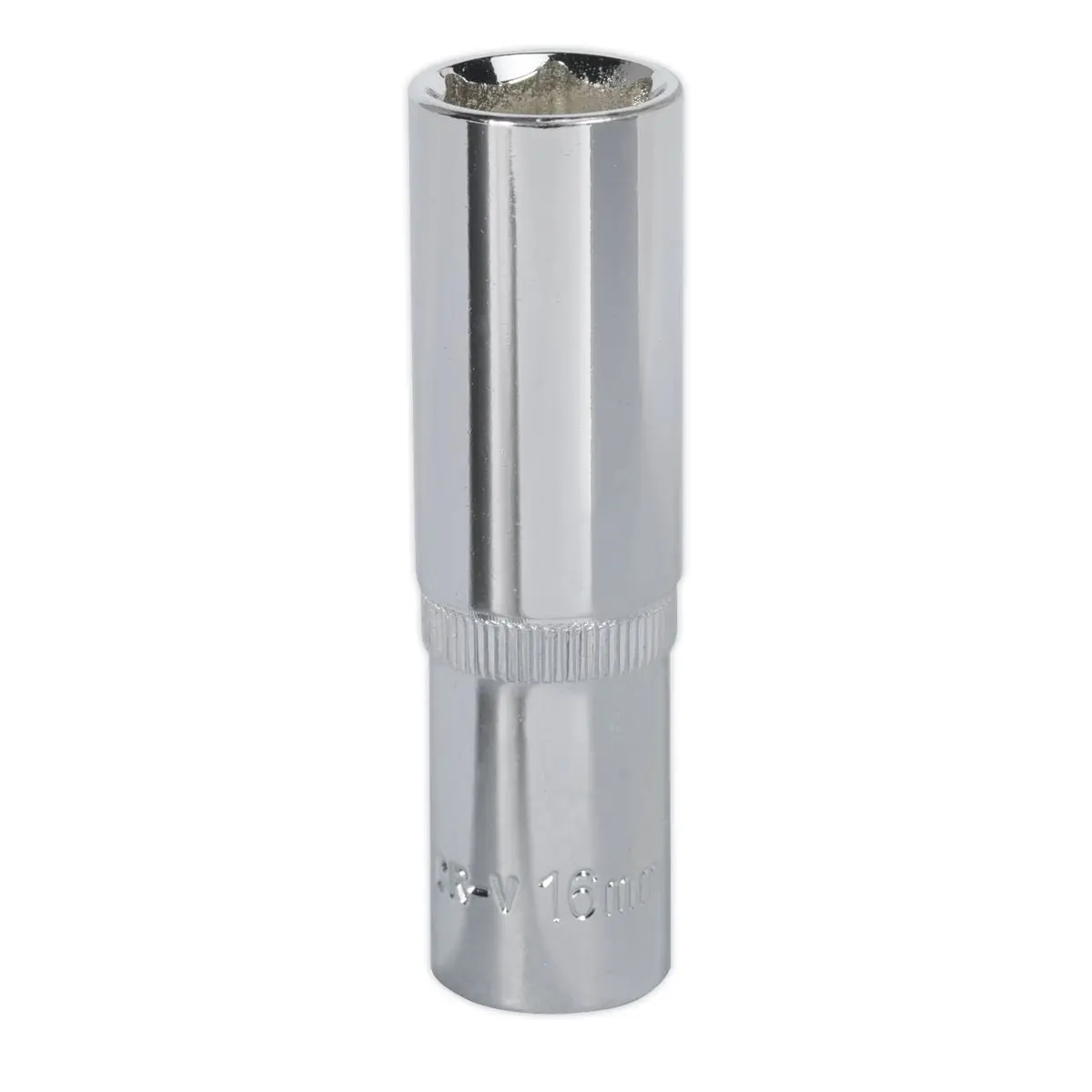 Sealey Premier WallDrive® Socket 16mm Deep 1/2"Sq Drive Fully Polished