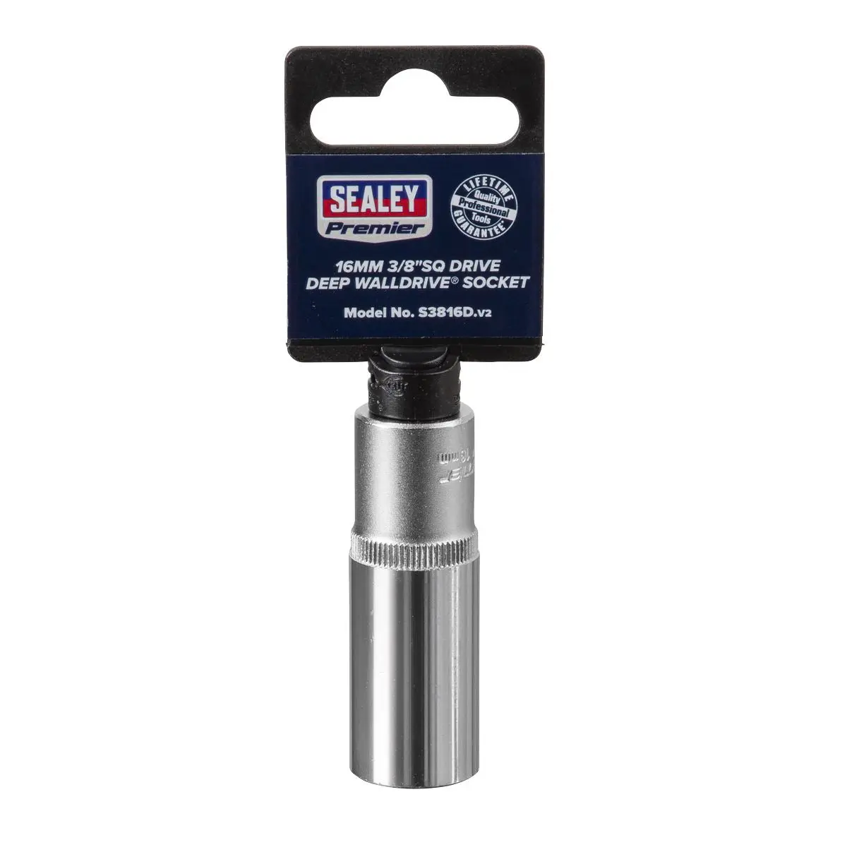 Sealey Premier WallDrive® Socket 16mm Deep 3/8"Sq Drive - Image 4
