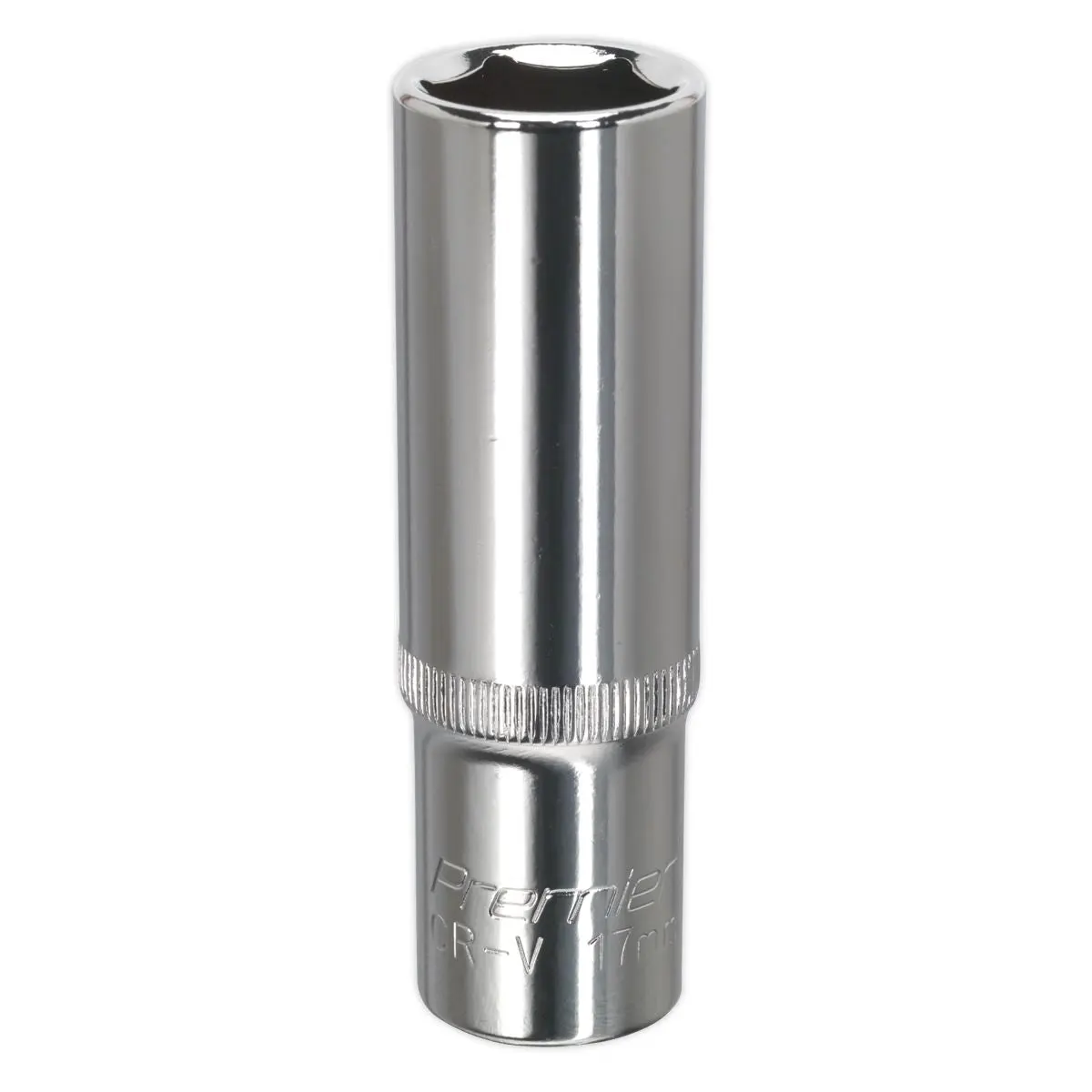 Sealey Premier WallDrive® Socket 17mm Deep 1/2"Sq Drive Fully Polished