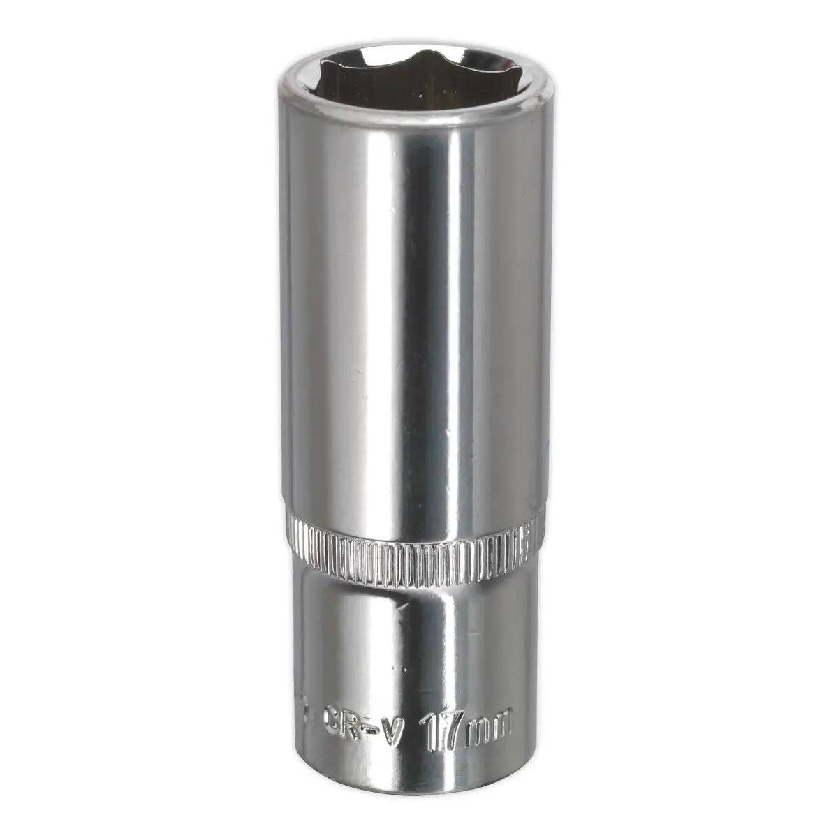 Sealey Premier WallDrive® Socket 17mm Deep 3/8"Sq Drive Fully Polished