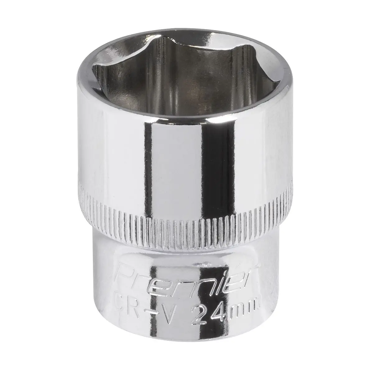 Sealey Premier WallDrive® Socket 24mm 1/2"Sq Drive Fully Polished