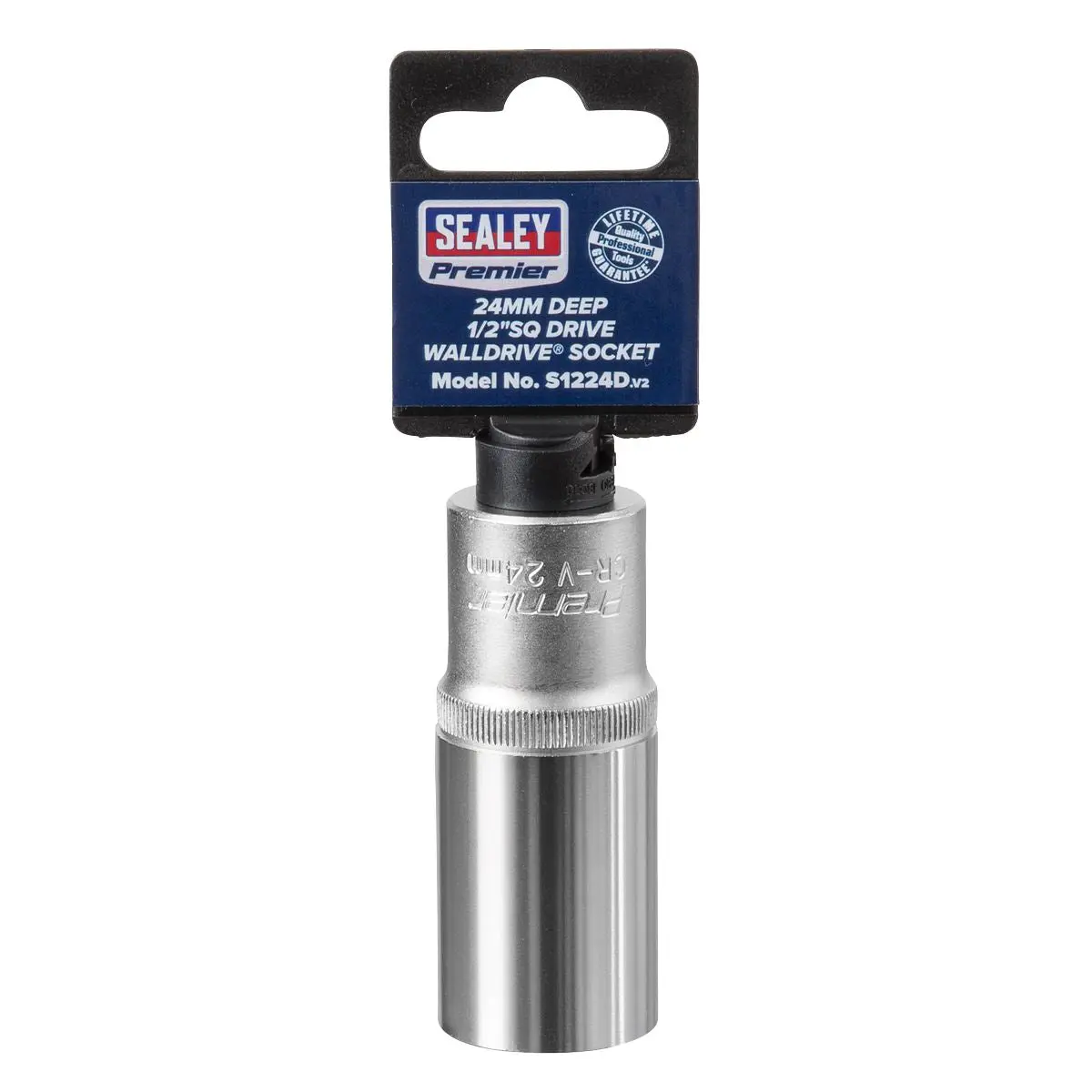 Sealey Premier WallDrive® Socket 24mm Deep 1/2"Sq Drive - Image 2