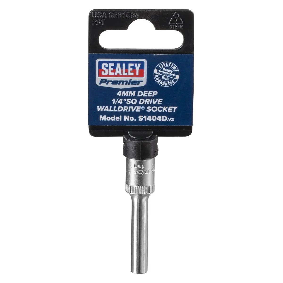 Sealey Premier WallDrive® Socket 4mm Deep 1/4"Sq Drive - Image 4
