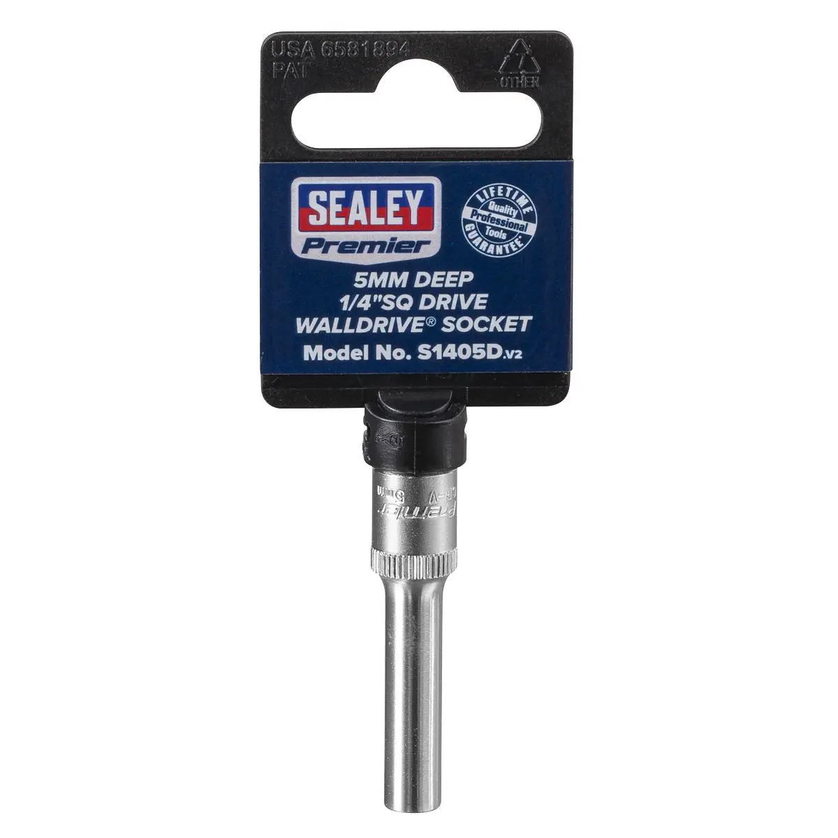 Sealey Premier WallDrive® Socket 5mm Deep 1/4"Sq Drive - Image 6