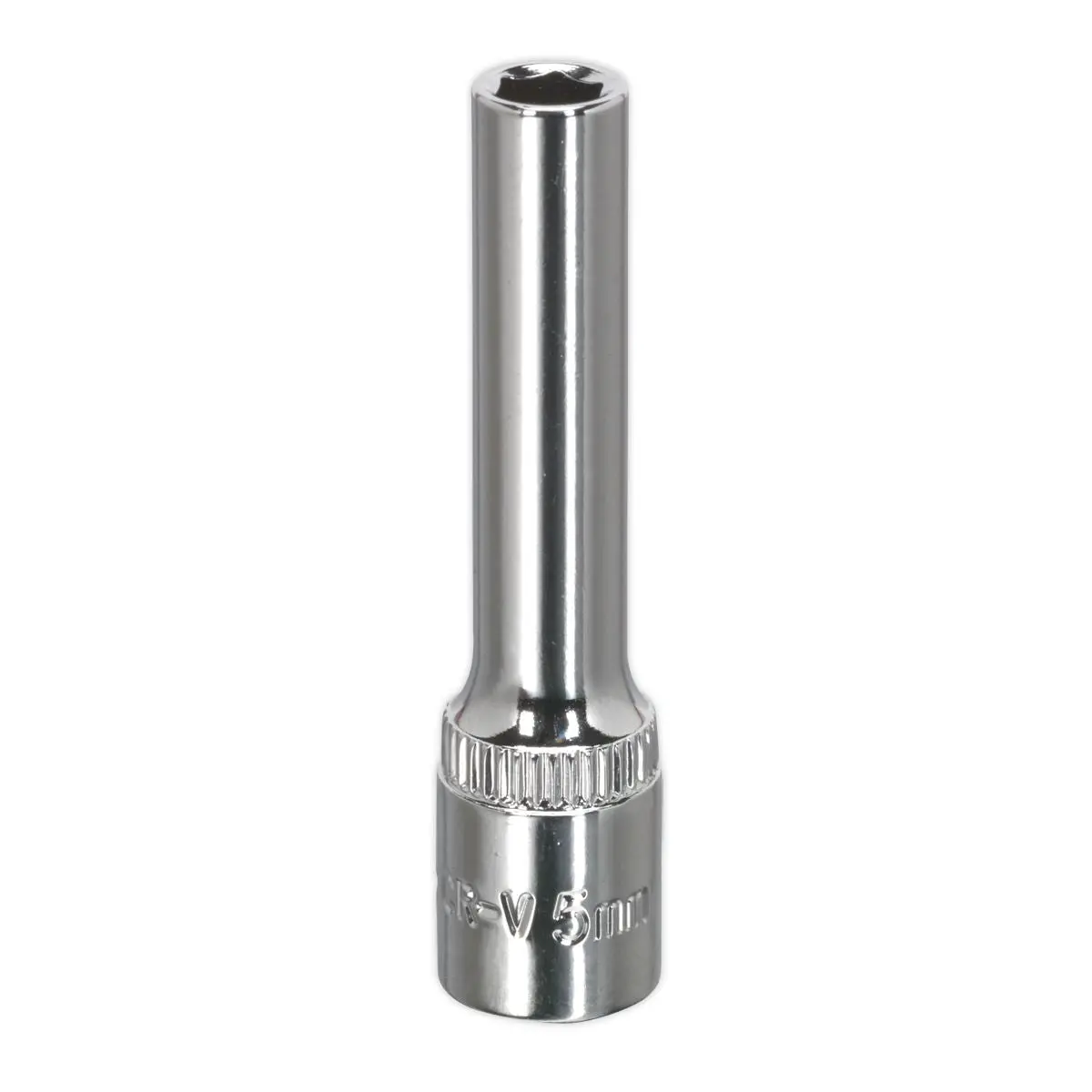 Sealey Premier WallDrive® Socket 5mm Deep 1/4"Sq Drive Fully Polished