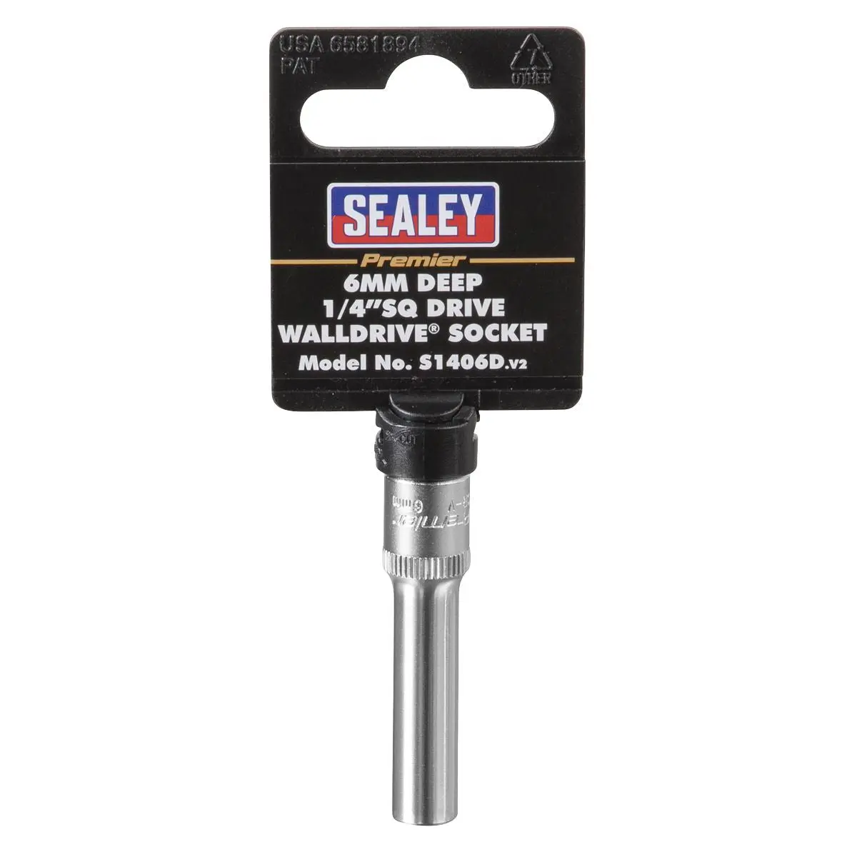 Sealey Premier WallDrive® Socket 6mm Deep 1/4"Sq Drive - Image 4