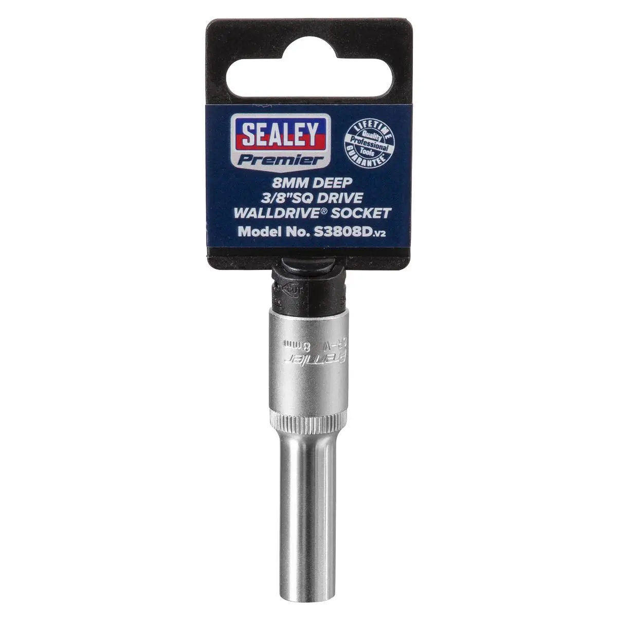 Sealey Premier WallDrive® Socket 8mm Deep 3/8"Sq Drive - Image 7
