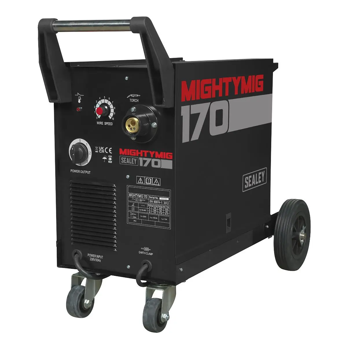 Sealey Professional Gas/Gasless MIG Welder 170A with Euro Torch - Image 3