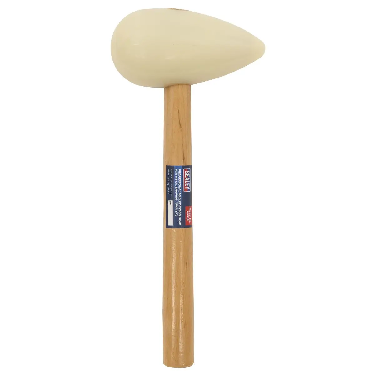 Sealey Professional Mallet Nylon Head for Metal Shaping 75mm (3") - Image 3