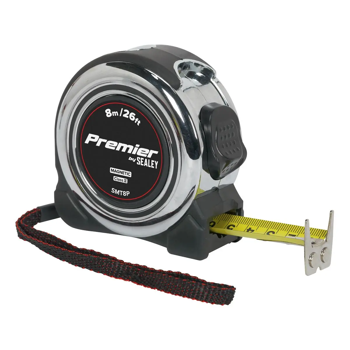 Sealey Professional Tape Measure Chrome Body 5m or 8m - Image 2