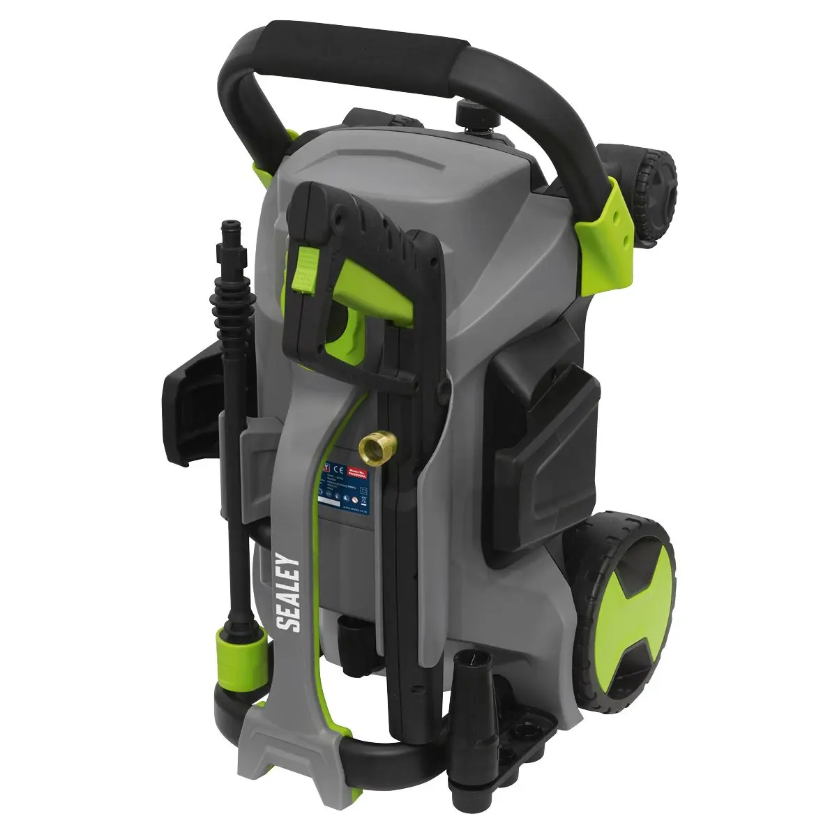 Sealey Pull Along Pressure Washer 140bar with TSS 1800W - Image 3