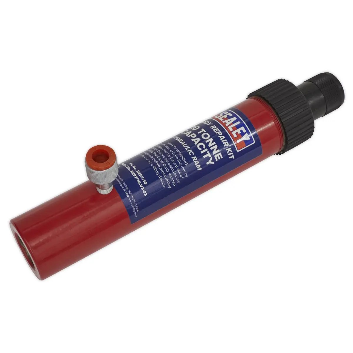 Sealey Snap Push Ram with Pump & Hose Assembly - 10 Tonne - Image 5