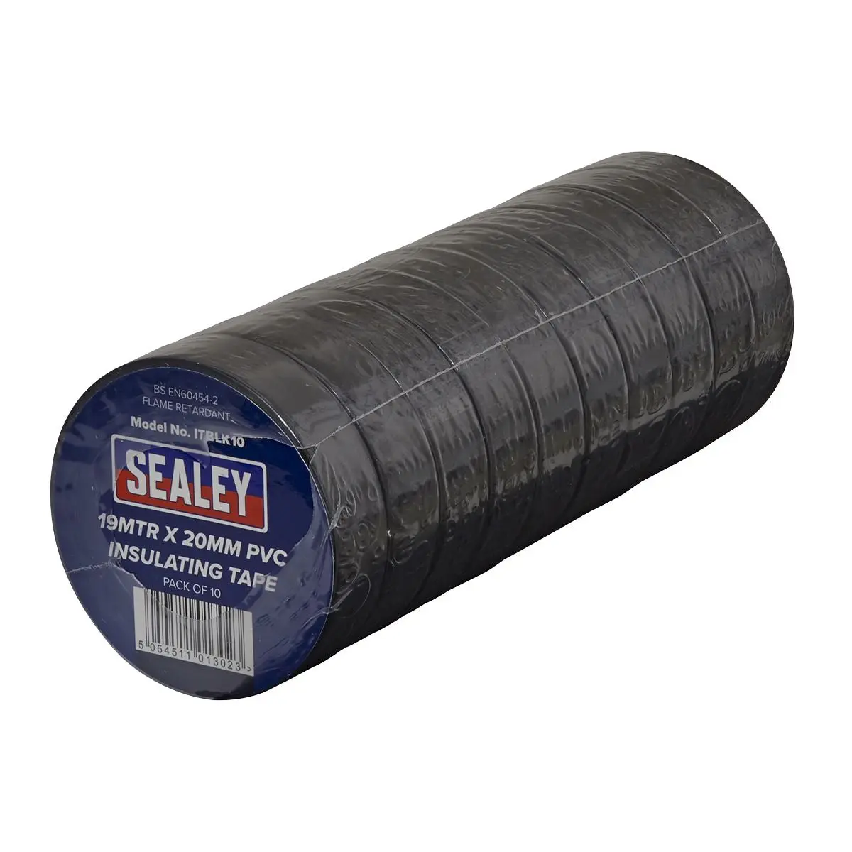 Sealey PVC Insulating Tape 19mm x 20m Black Pack of 10 - Image 2