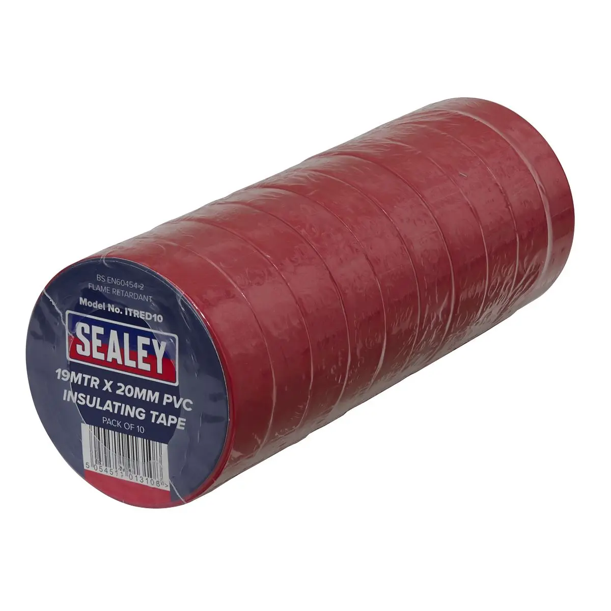 Sealey PVC Insulating Tape 19mm x 20m Red Pack of 10 - Image 3