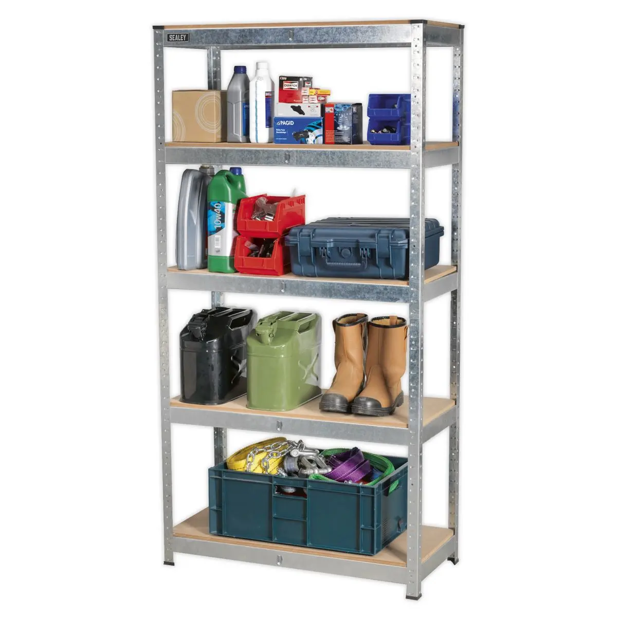 Sealey Racking Unit 5 Shelf 350kg Capacity Per Level - Image 3
