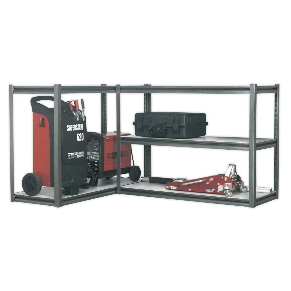 Sealey Racking Unit with 5 Shelves 600kg Capacity Per Level - Image 11