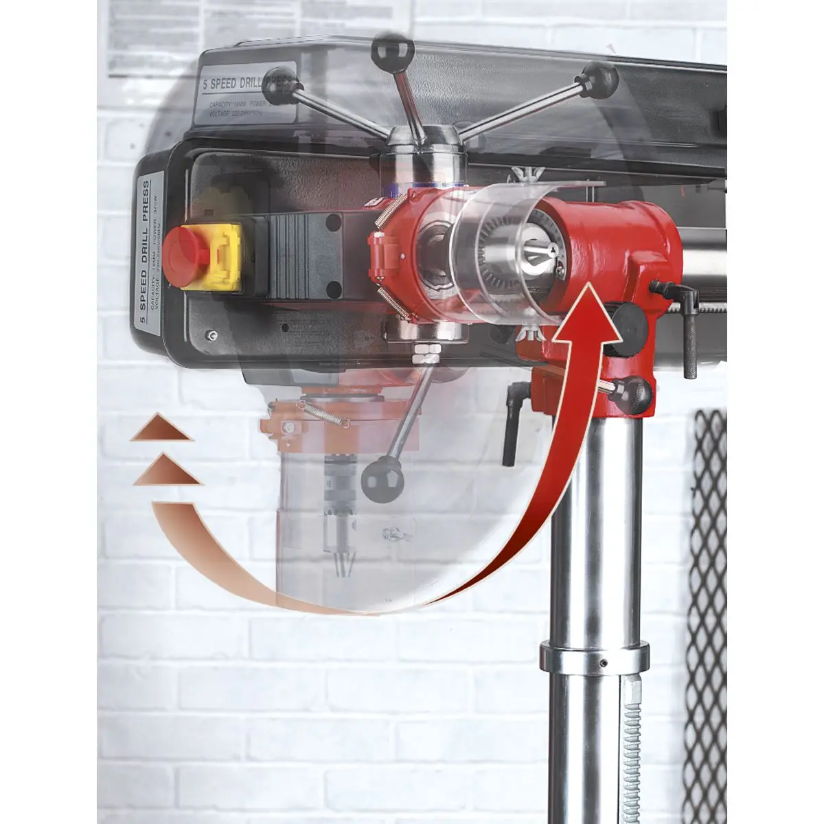 Sealey Radial Pillar Drill Bench 5-Speed 550W/230V - Image 3