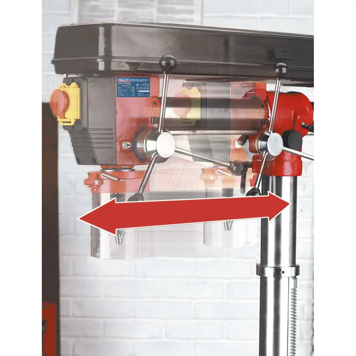 Sealey Radial Pillar Drill Floor 5-Speed 550W/230V - Image 11