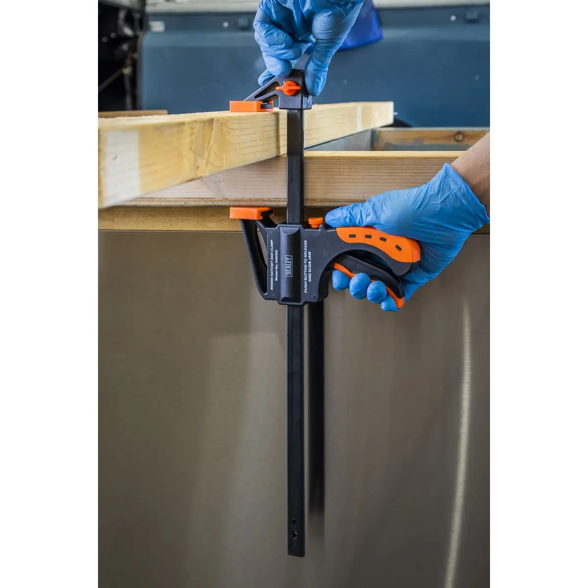Sealey Ratchet Bar Clamp 300mm 4pc Set - Image 3