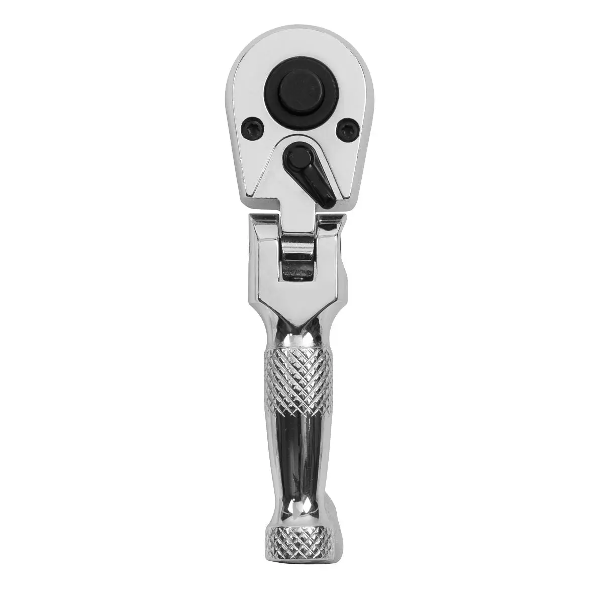 Sealey Ratchet Handle Socket Wrench Flexi Head Stubby 1/4" Drive 72 Tooth - Image 5