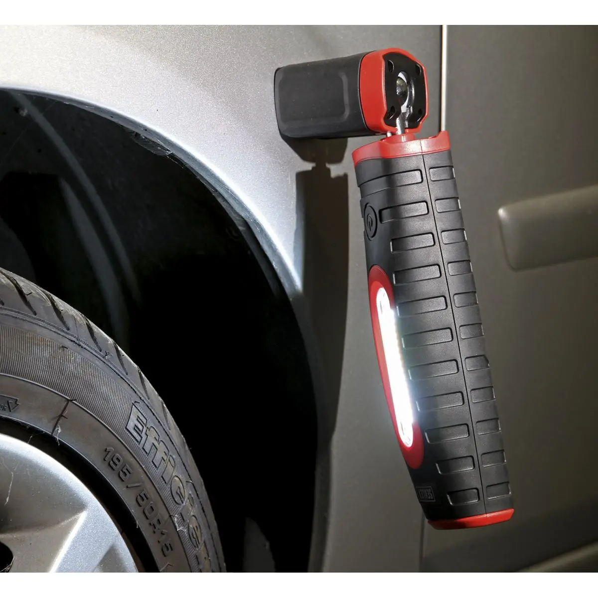 Sealey Rechargeable 360° Inspection Light 10W & 3W SMD LED Black 2 x Lithium-ion - Image 2