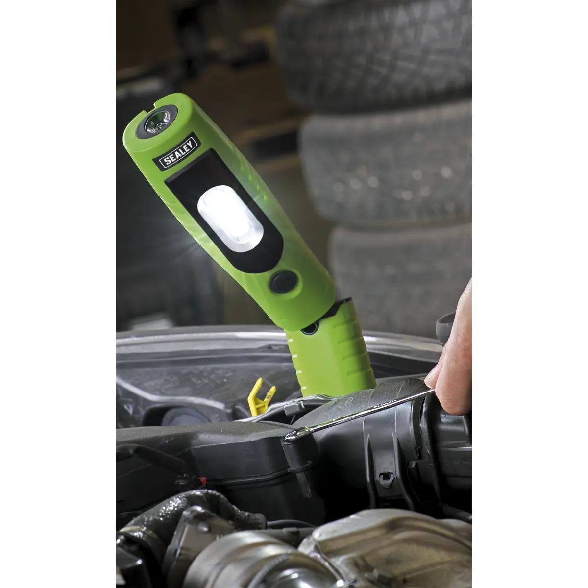 Sealey Rechargeable 360° Inspection Light 4W & 3W SMD LED - Green - Image 15