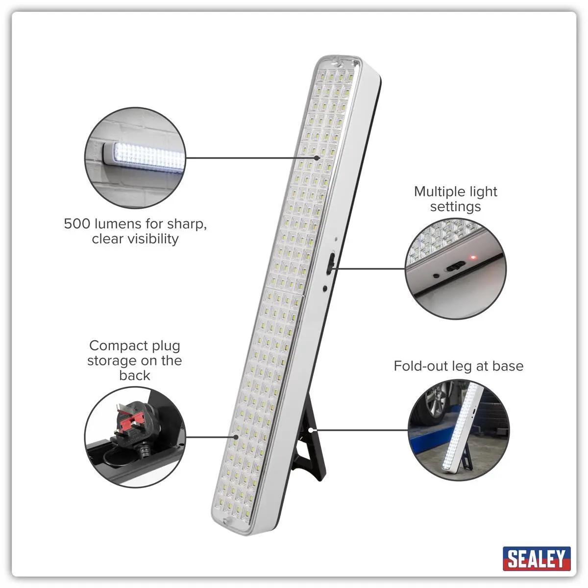 Sealey Rechargeable Emergency Floodlight 5W SMD LED - Image 12