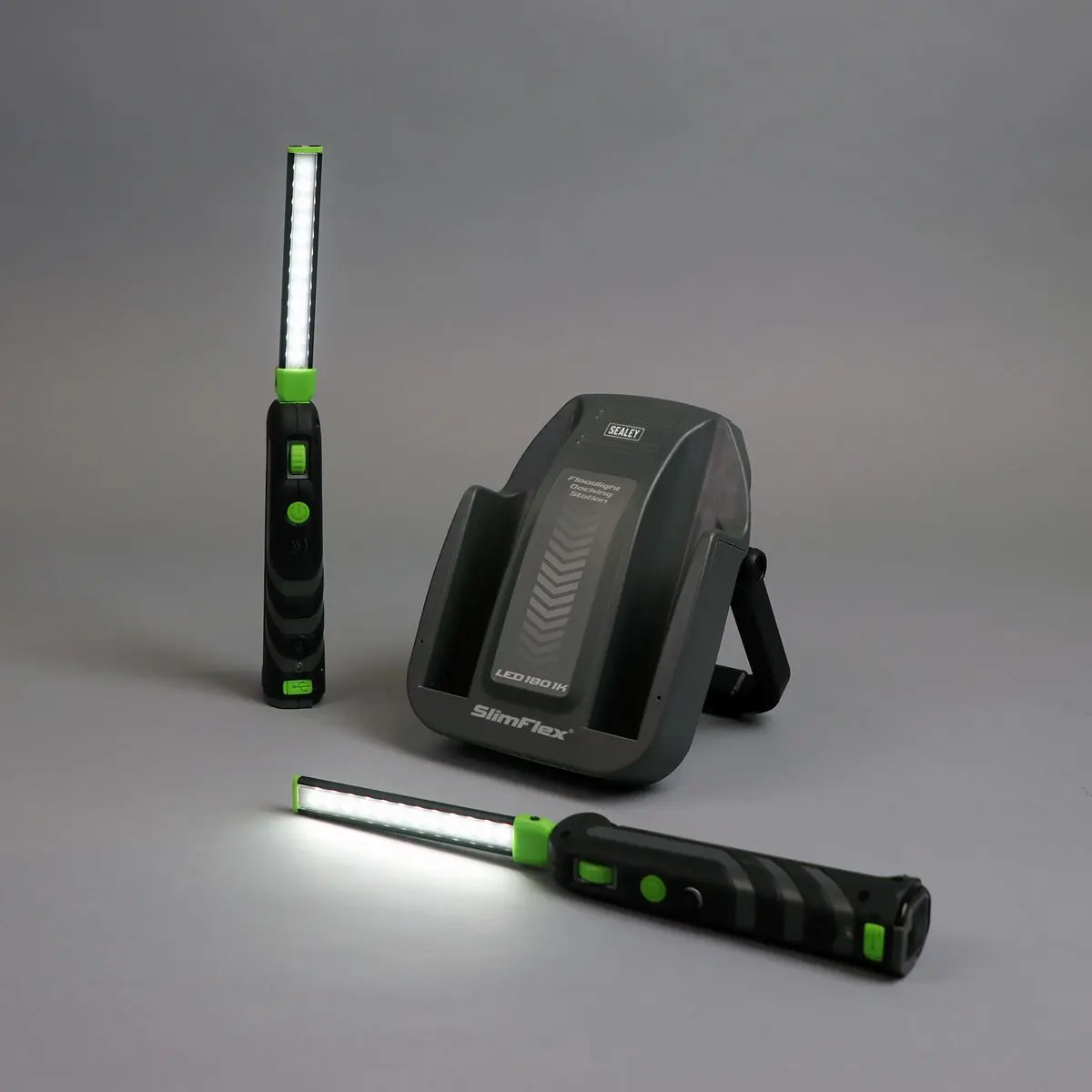 Sealey Rechargeable Floodlight/Folding Inspection Light Docking Station Kit - Image 7