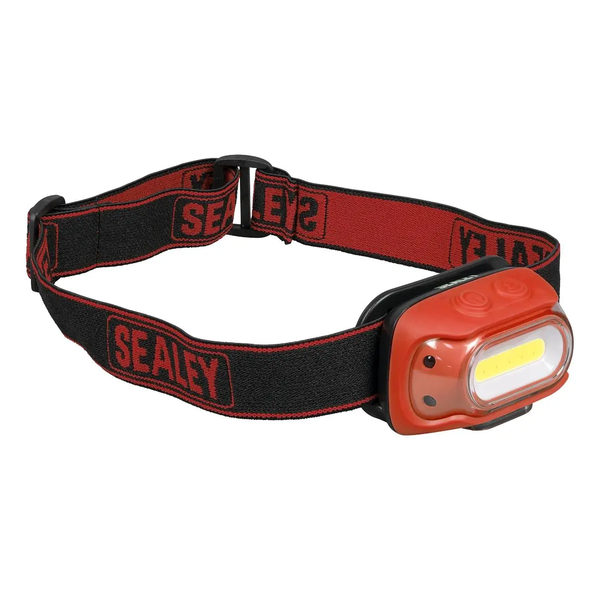Sealey Rechargeable Head Torch with Auto-Sensor 8W COB LED - Red