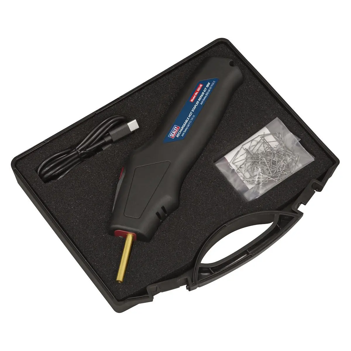 Sealey Rechargeable Hot Stapler Repair Kit 18W - Image 3