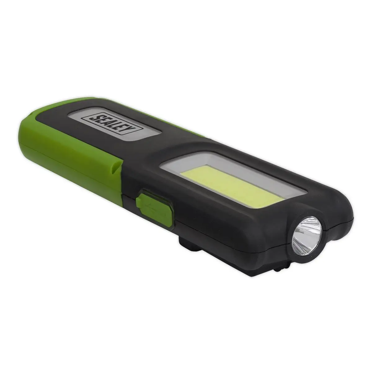 Sealey Rechargeable Inspection Light 5W COB & 3W SMD LED with Power Bank - Green - Image 10