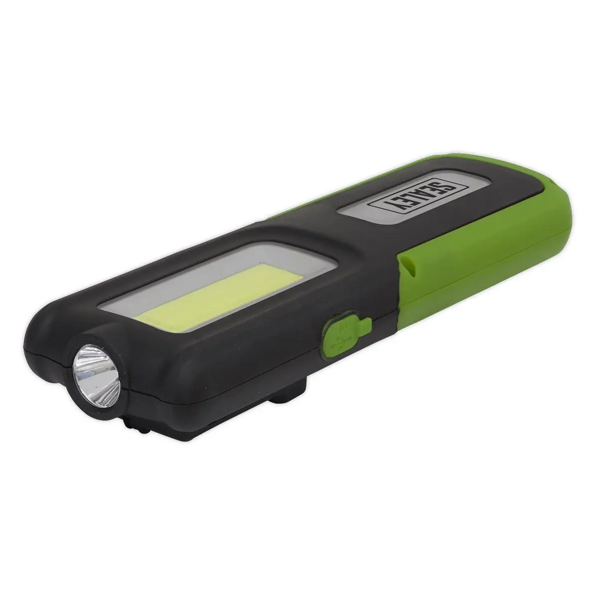 Sealey Rechargeable Inspection Light 5W COB & 3W SMD LED with Power Bank - Green - Image 6