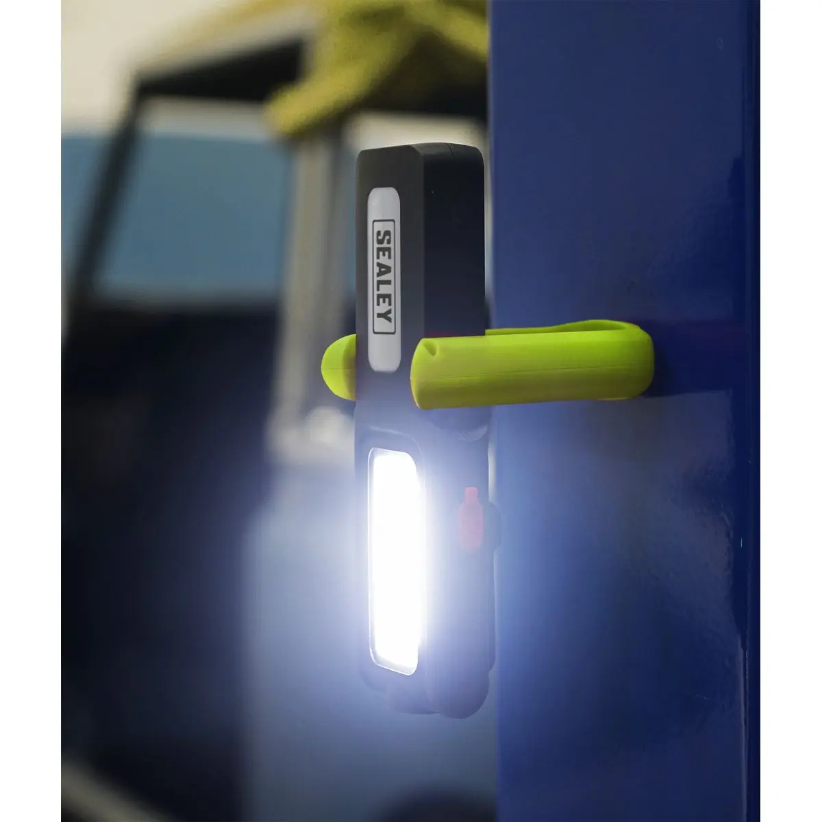 Sealey Rechargeable Inspection Light 5W COB & 3W SMD LED with Power Bank - Green - Image 7