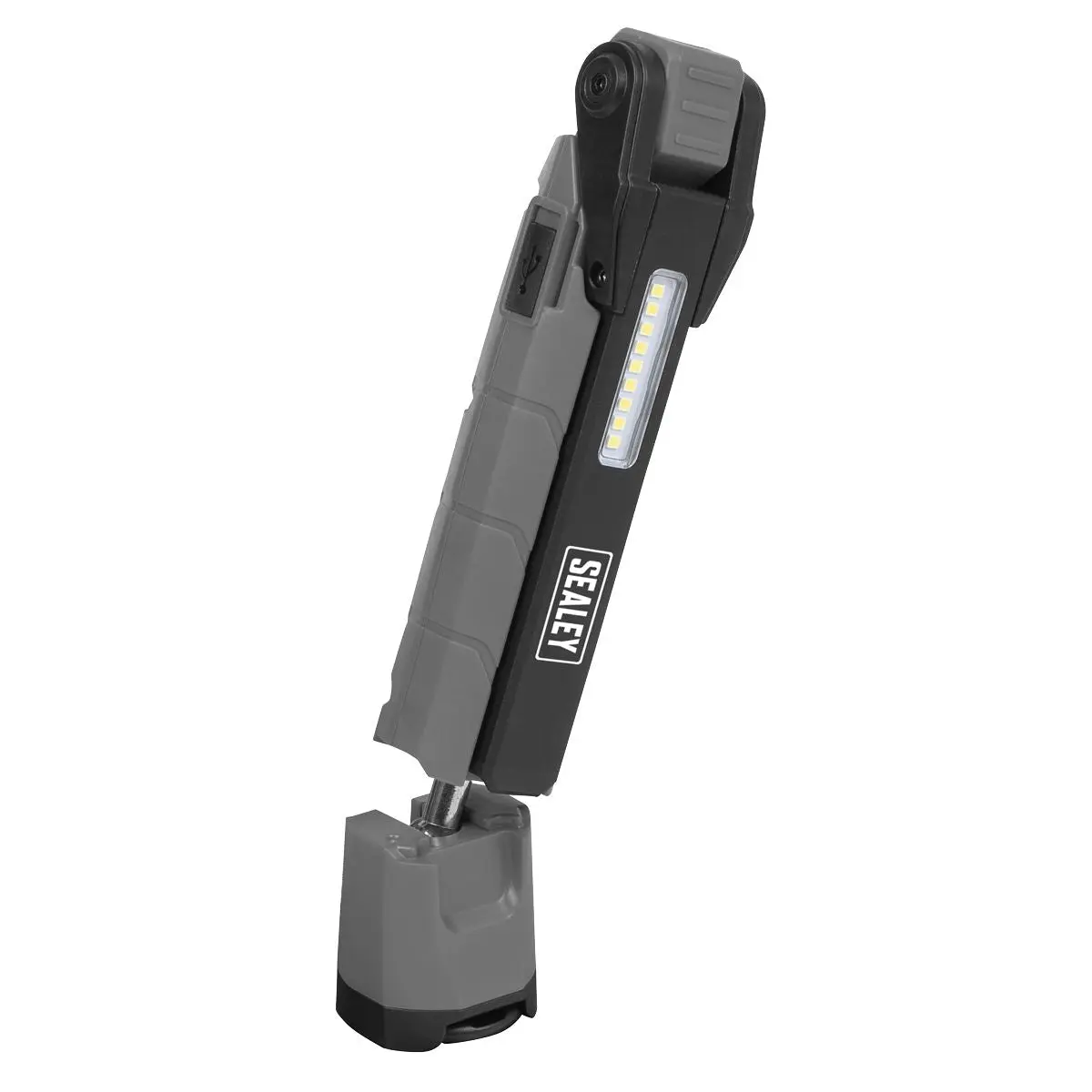Sealey Rechargeable Inspection Light 360° 10W & 2 x 4W SMD LED Grey - Image 6