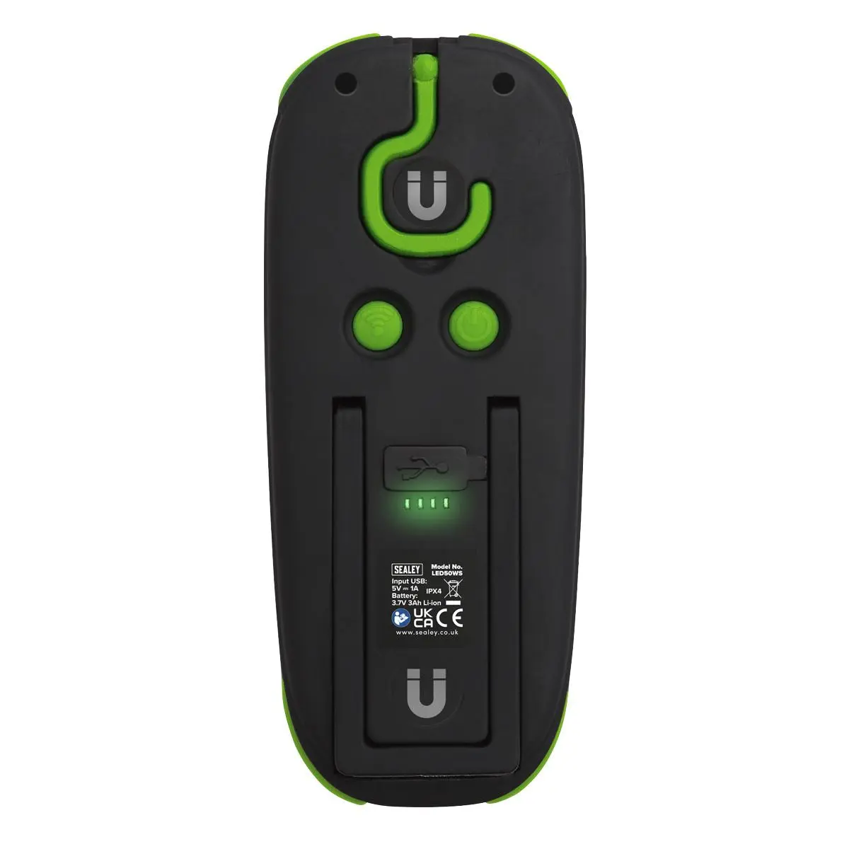 Sealey Rechargeable Torch with Wireless Speaker 10W COB LED 500 Lumens - Image 5