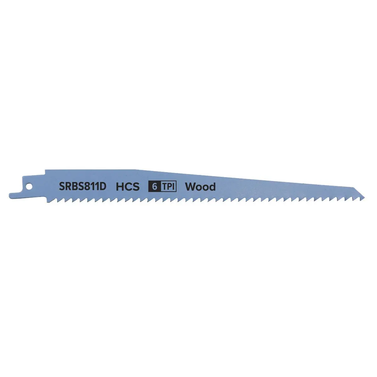 Sealey Reciprocating Saw Blade Clean Wood 200mm 6tpi - Pack of 5 - Image 2