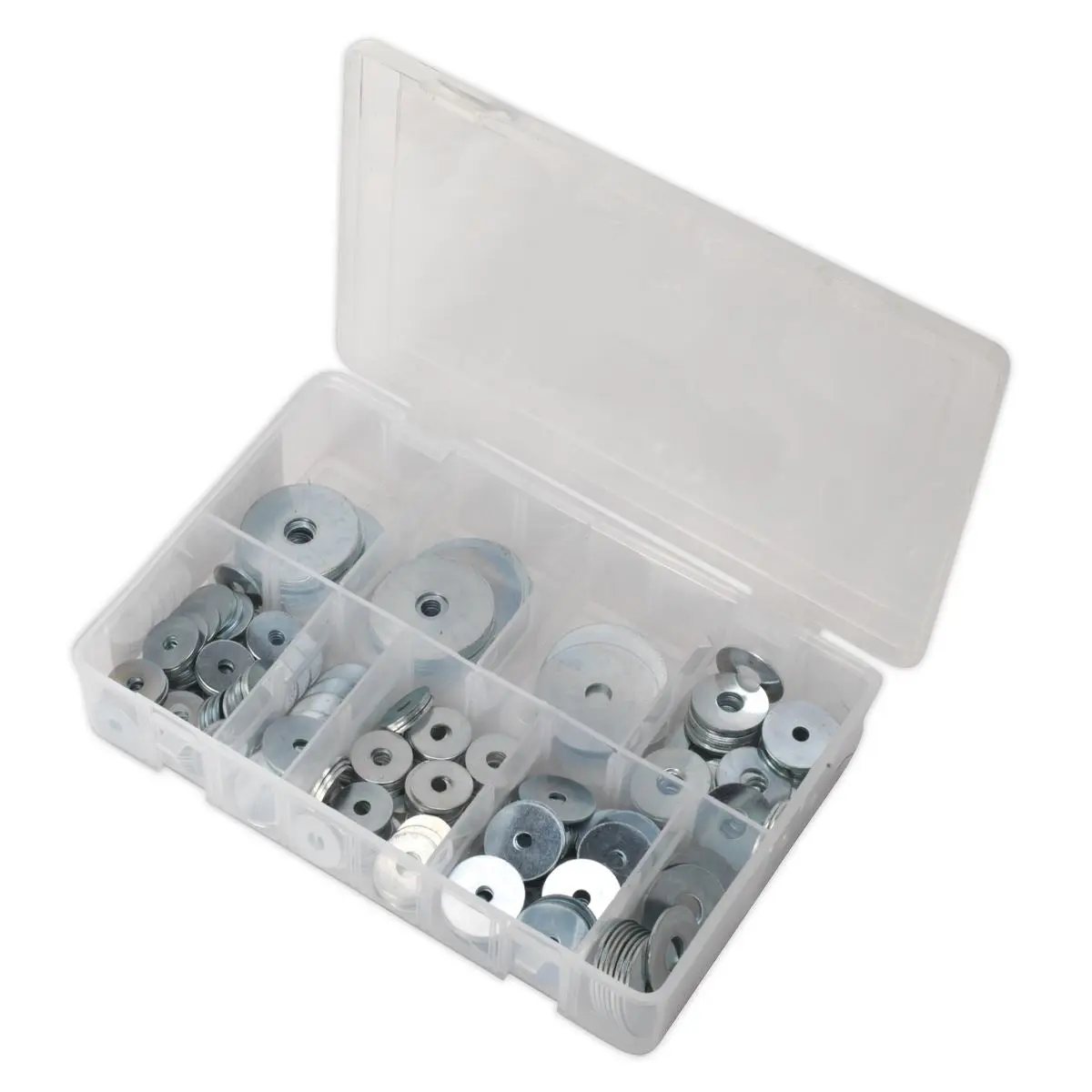 Sealey Repair Washer Assortment 240pc M5-M10 Metric Zinc Plated - Image 4