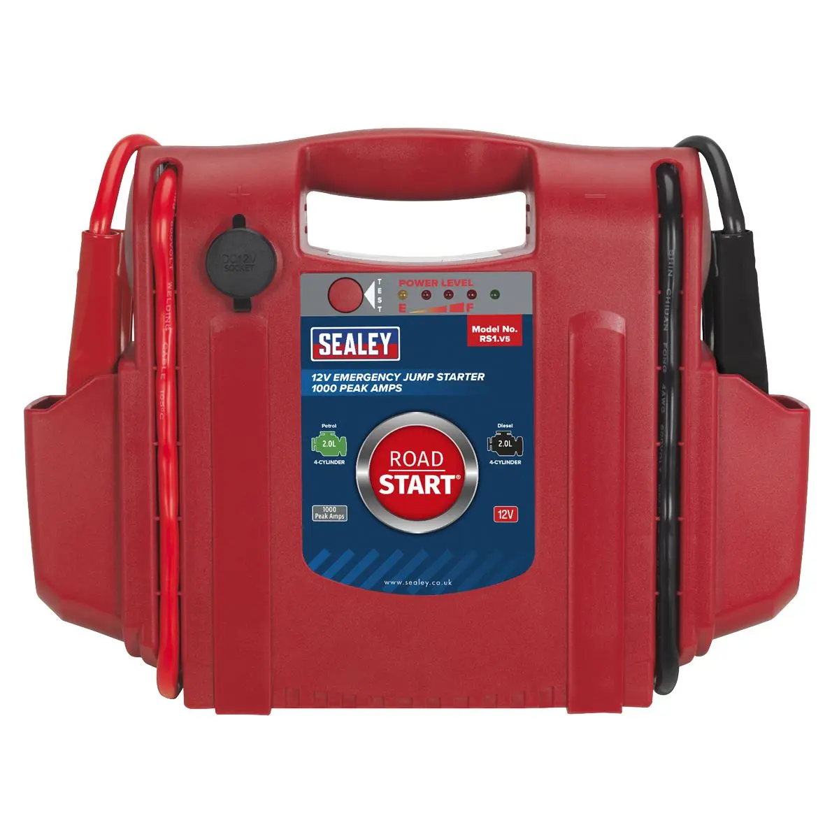 Sealey RoadStart® Emergency Jump Starter 12V 1000 Peak Amps - Image 3