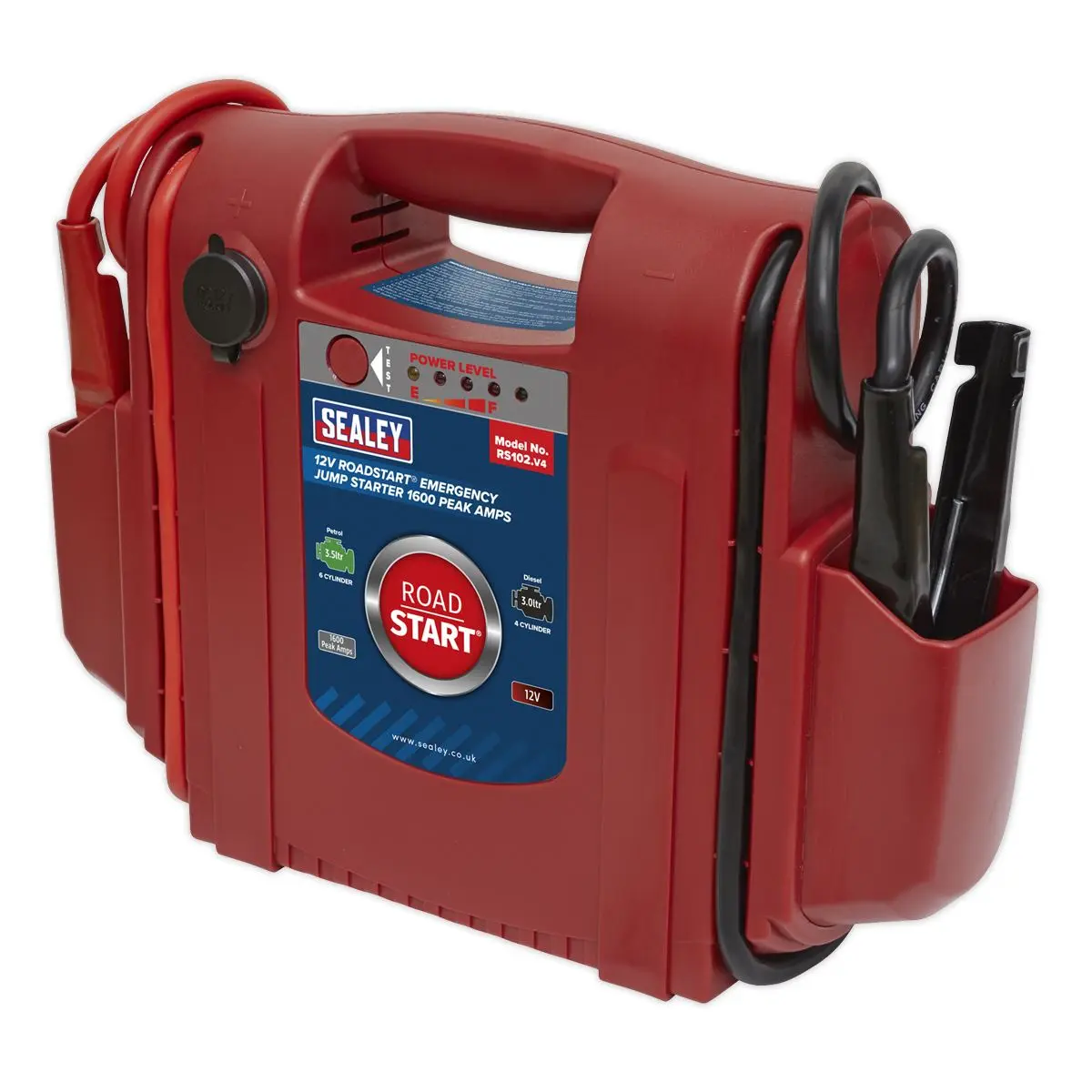 Sealey RoadStart® Emergency Jump Starter 12V 1600 Peak Amps - Image 7