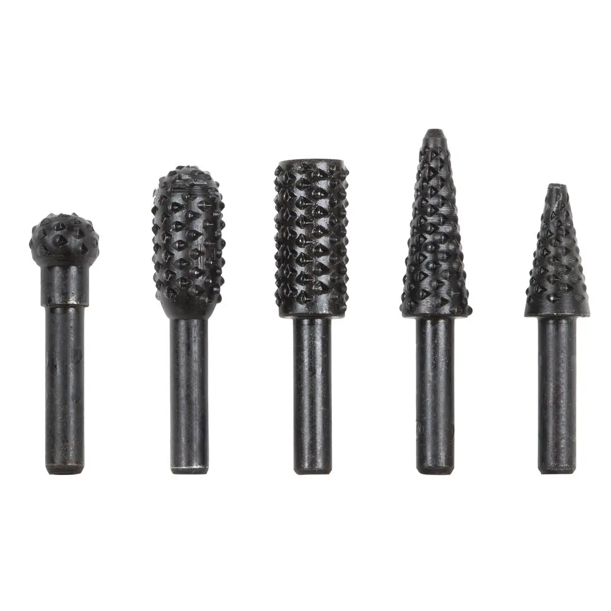 Sealey Rotary Burr Rasp Drill Bit Set 5pc - Image 3